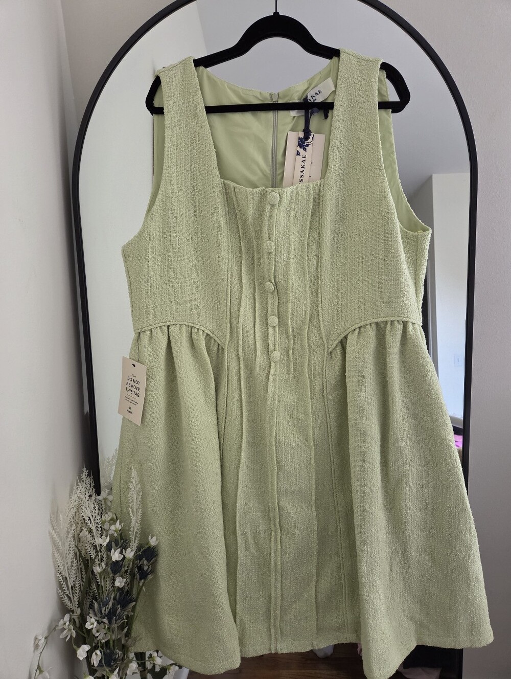 NWT JessaKae Pale Green 'Waldorf' A-Line Dress